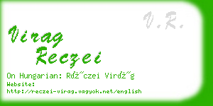 virag reczei business card